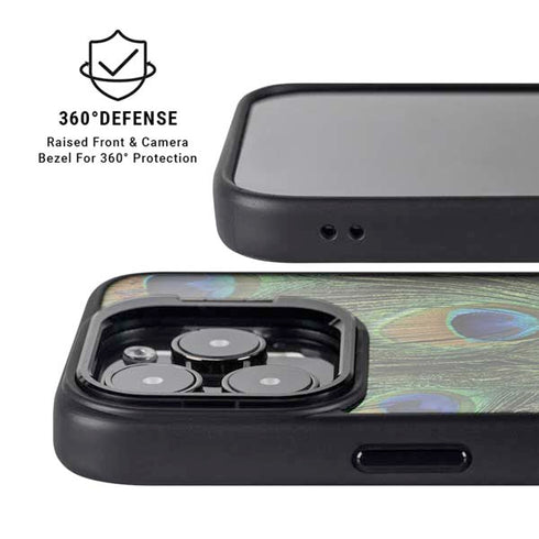 Peacock iPhone 14 Pro Kickstand Case